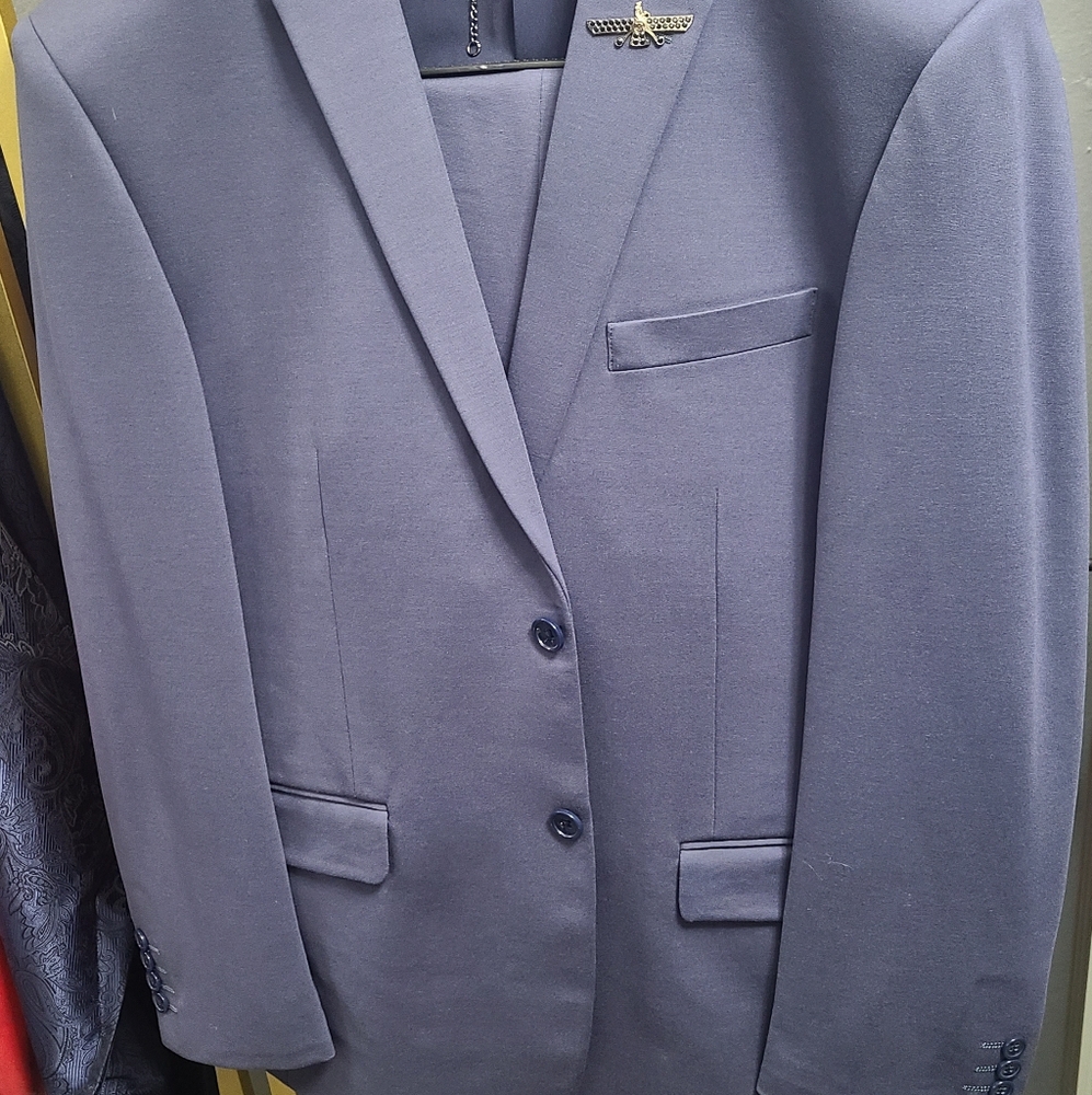 Barabas men's blue 2pc suit